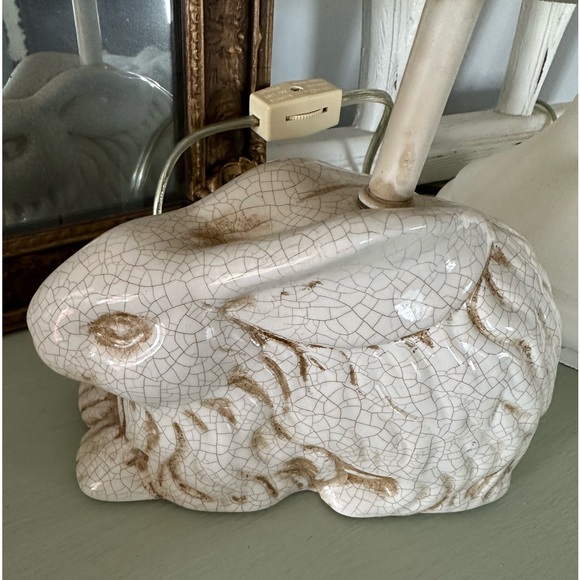 •SALE• Shabby chic bunny table lamp - Picture 3 of 3